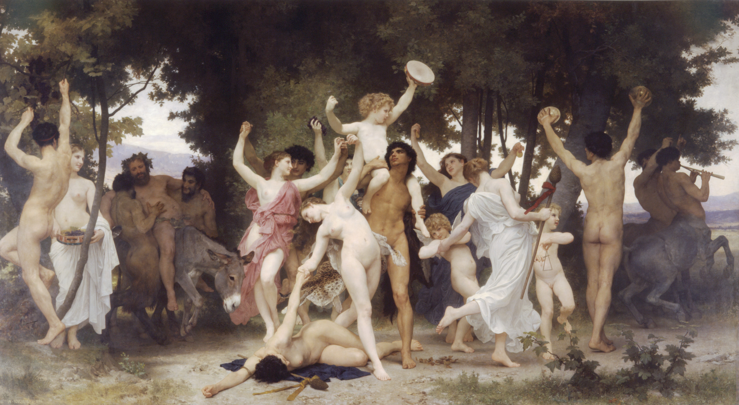 "La jeunesse de Bacchus" par William Adolphe Bouguereau (source : Wikimedia Commons)