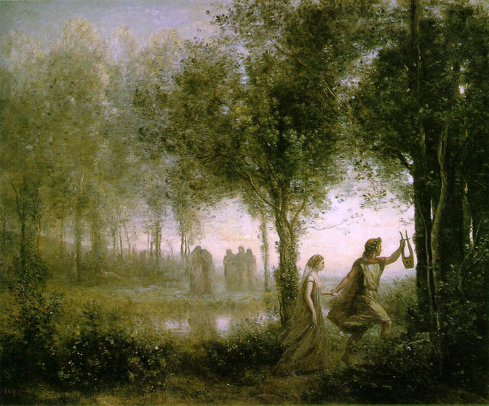 Orphée ramenant Eurydice des enfers, Camille Corot (Source : Wikimedia Commons) Orphée ramenant Eurydice des enfers, Camille Corot (Source : Wikimedia Commons)