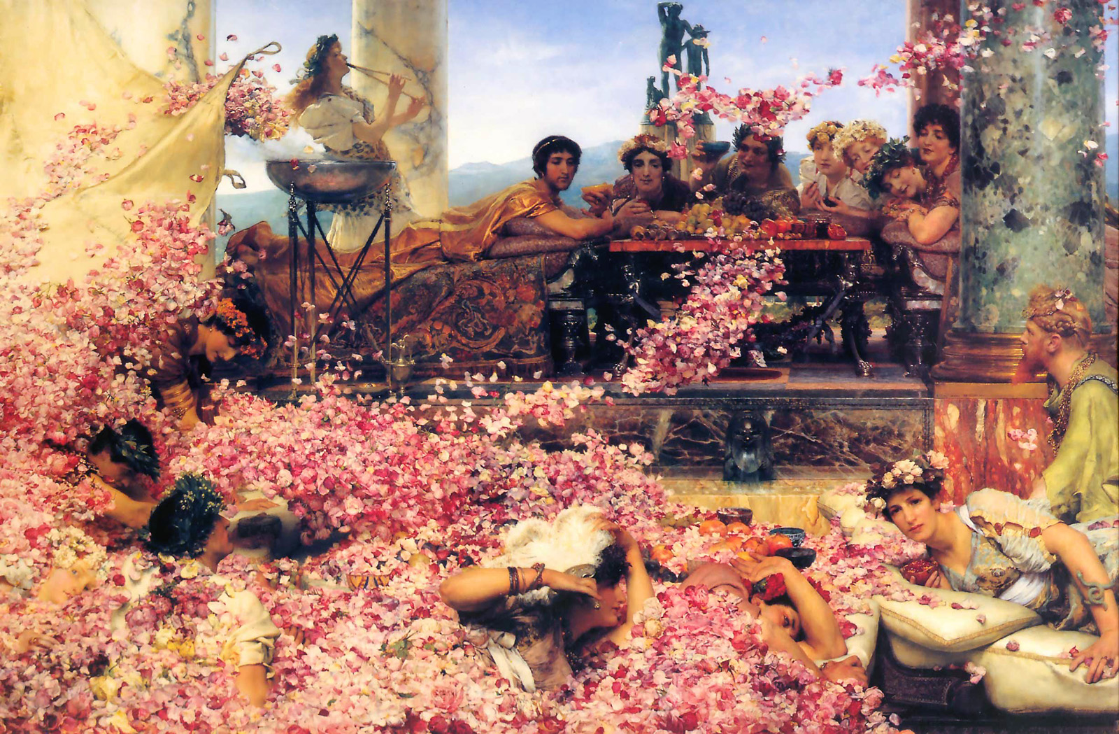 The Roses of Heliogabalus, Lawrence Alma-Tadema (Source : Wikimedia Commons)