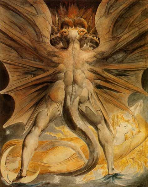 "Dragon rouge" par William Blake