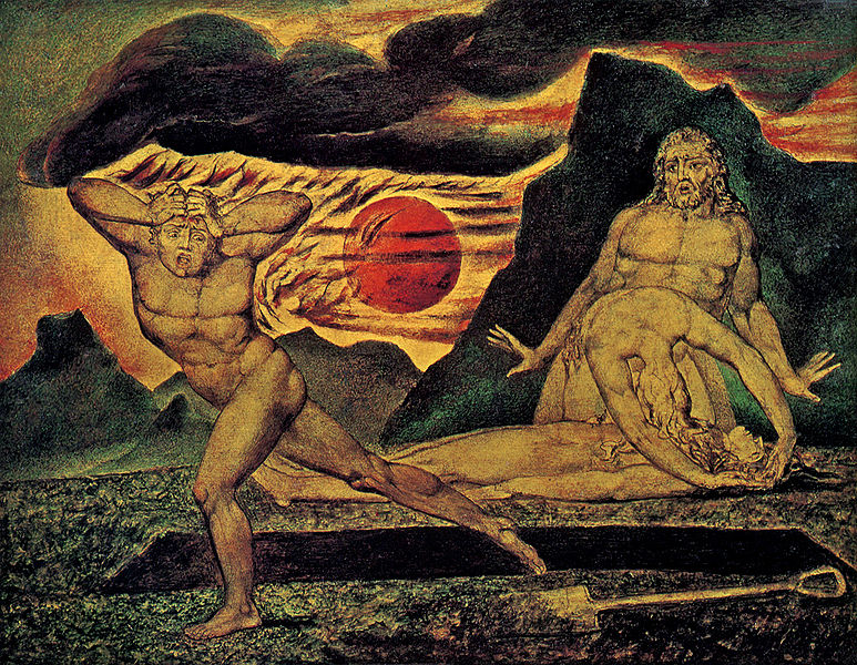 Le meurtre d’Abel (par William Blake)