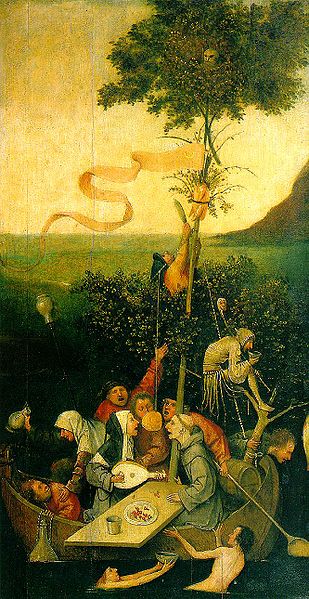 La Nef des Fous par Hieronymus Bosch (circa 1450–1516) [Public domain], via Wikimedia Commons